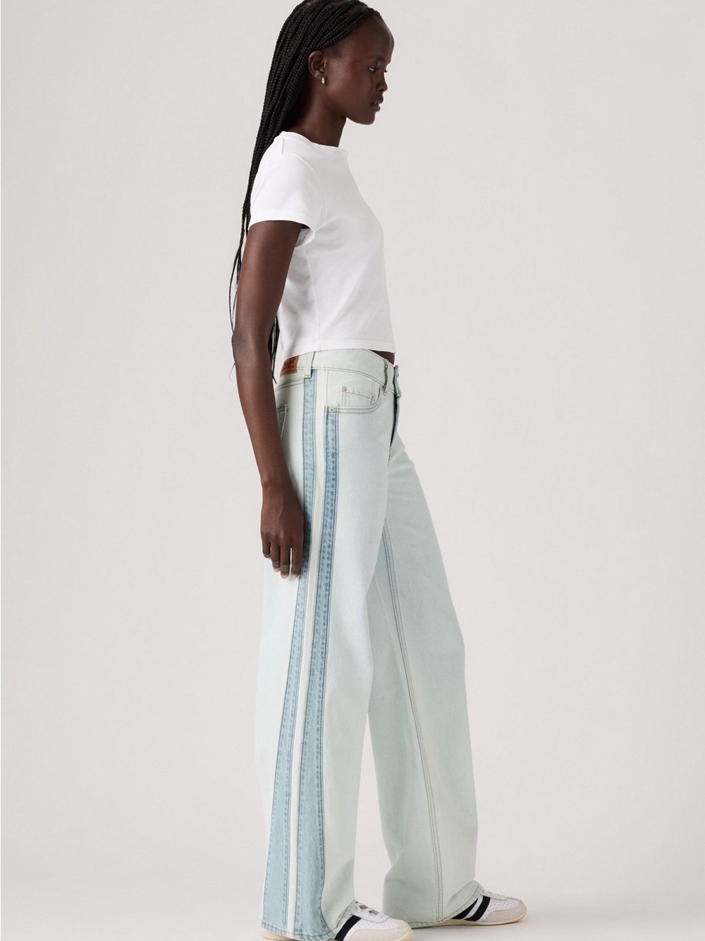 Levi's Light Blue Two-Tone Superlow Loose